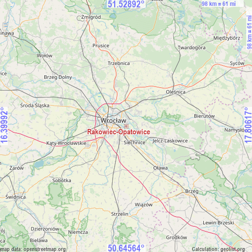 Rakowiec-Opatowice on map