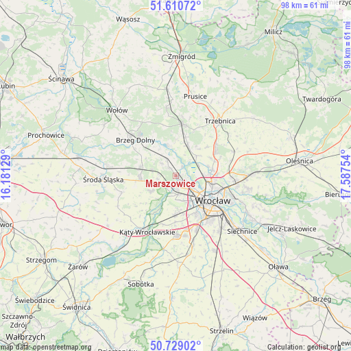 Marszowice on map