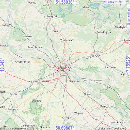 Karłowice on map