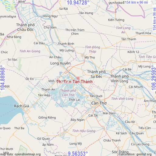 Thị Trấn Tân Thành on map