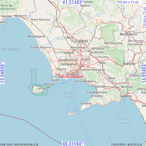 San Giuseppe on map
