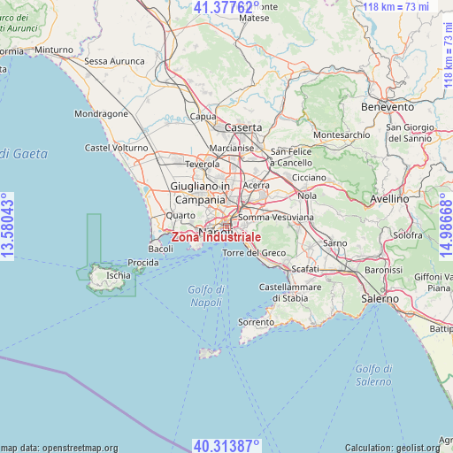 Zona Industriale on map