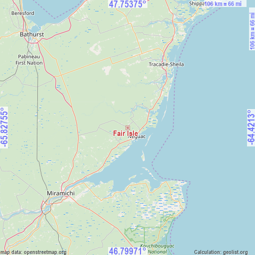Fair Isle on map