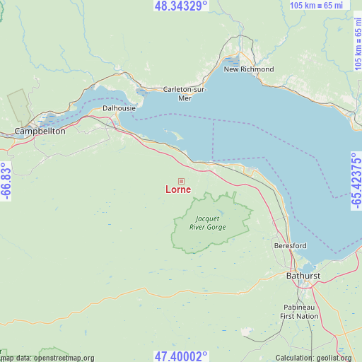 Lorne on map