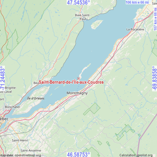 Saint-Bernard-de-l'Île-aux-Coudres on map