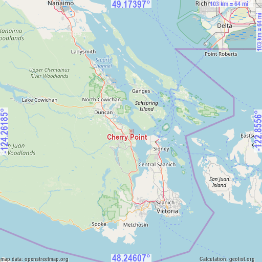 Cherry Point on map