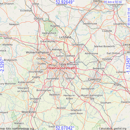 Washwood Heath on map