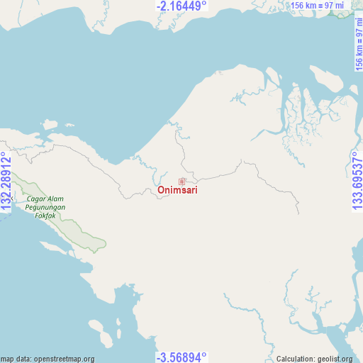 Onimsari on map