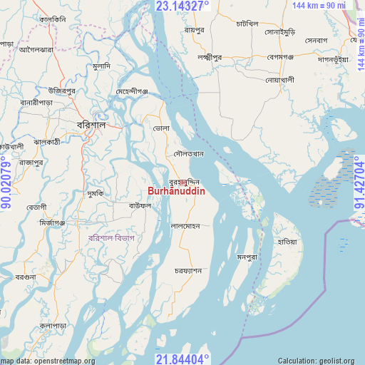 Burhānuddin on map