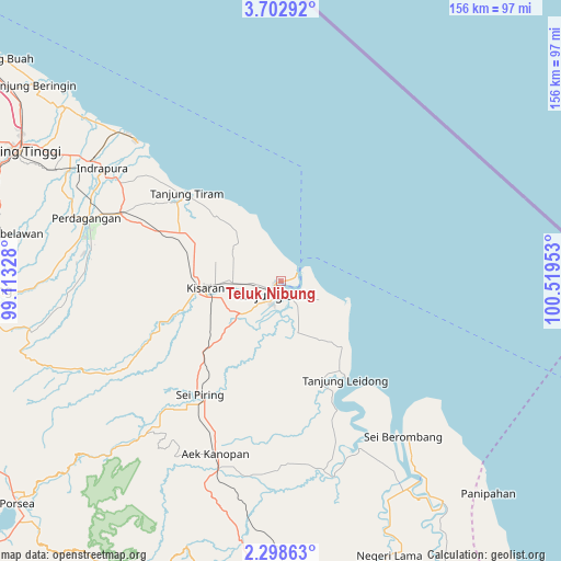 Teluk Nibung on map