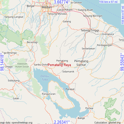 Pematang Raya on map