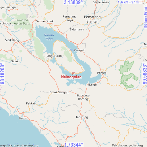 Nainggolan on map