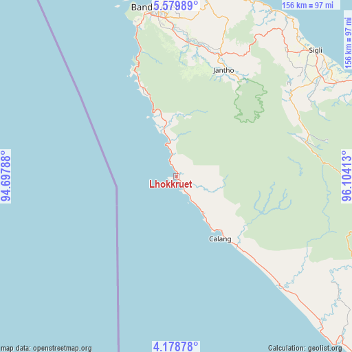 Lhokkruet on map