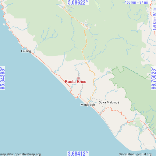 Kuala Bhee on map