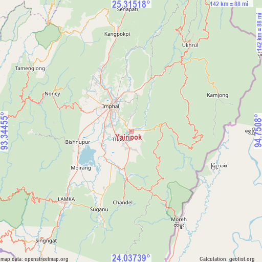 Yairipok on map