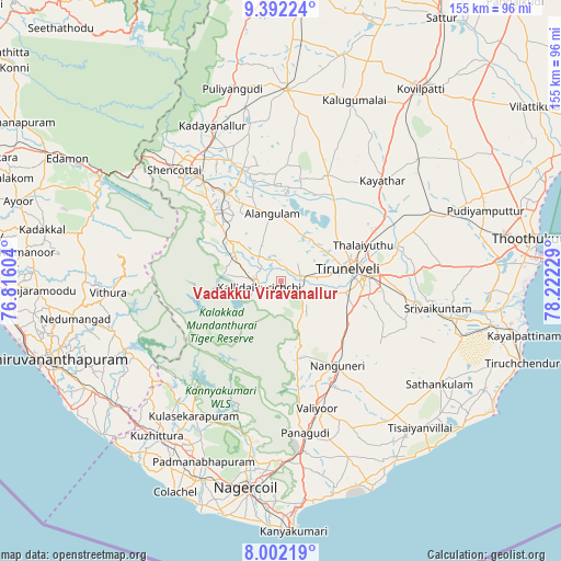Vadakku Viravanallur on map