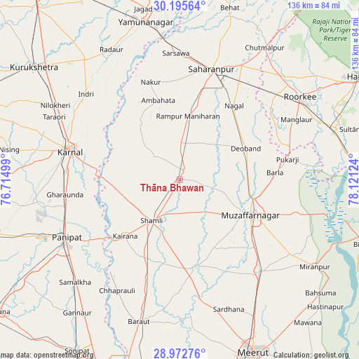 Thāna Bhawan on map