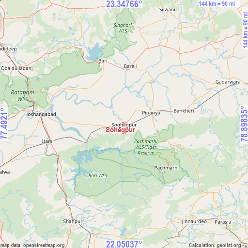 Sohāgpur on map