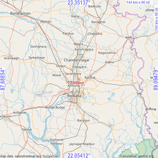 Sodpur on map