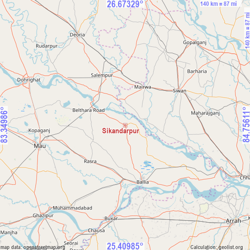 Sikandarpur on map