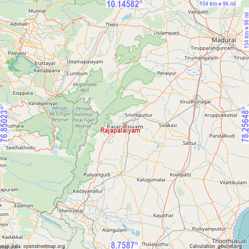Rajapalaiyam on map