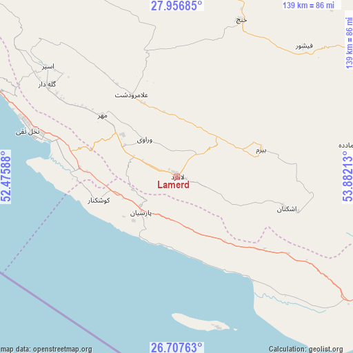 Lamerd on map