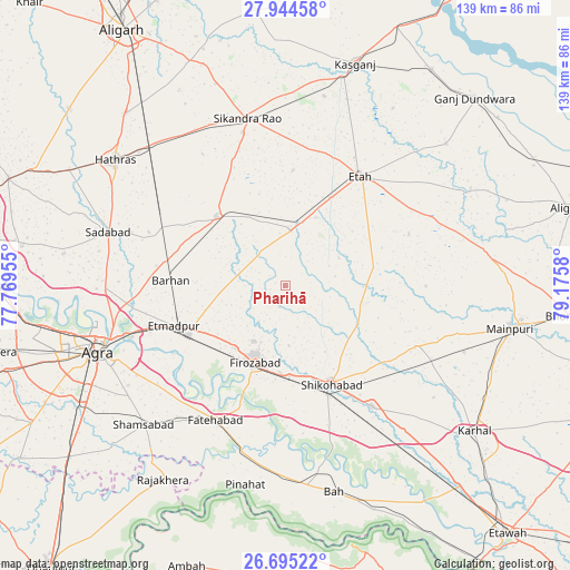 Pharihā on map