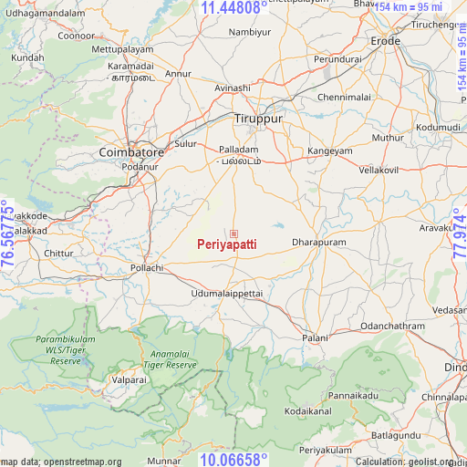 Periyapatti on map