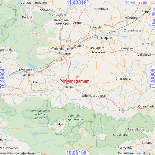 Periyanegamam on map