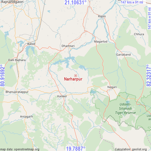 Narharpur on map