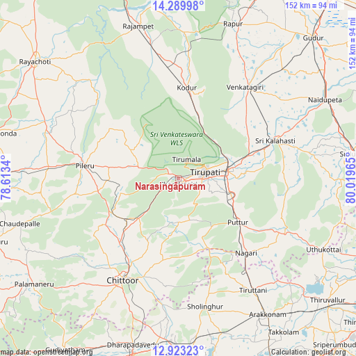 Narasingāpuram on map