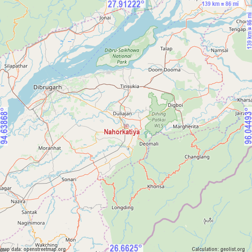 Nahorkatiya on map