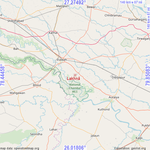 Lakhnā on map