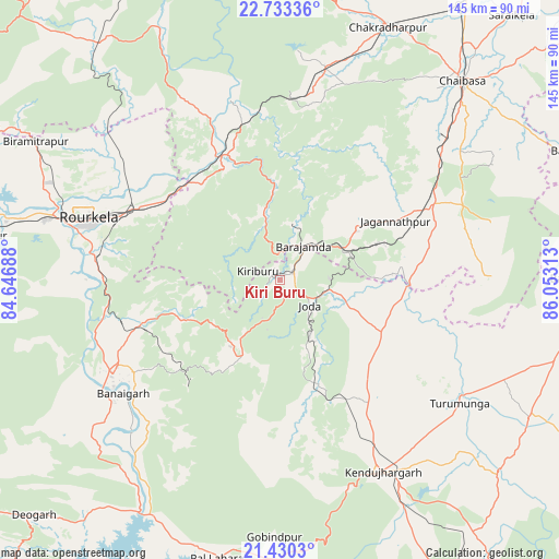 Kiri Buru on map
