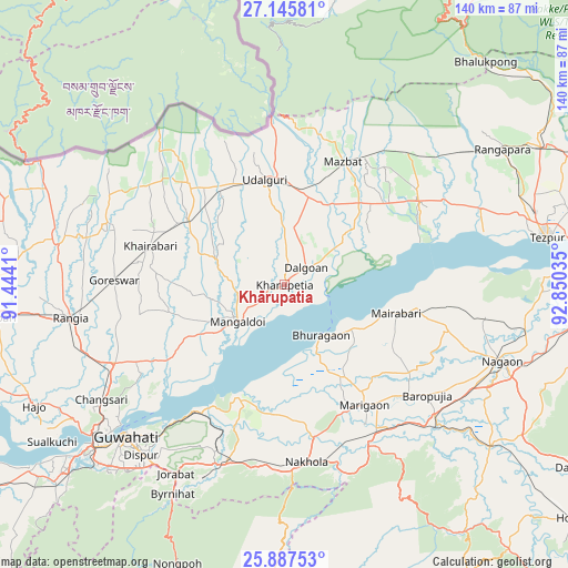 Khārupatia on map