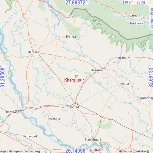 Khargupur on map
