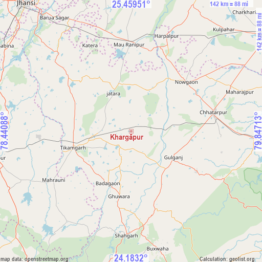 Khargāpur on map