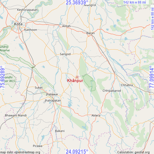 Khānpur on map