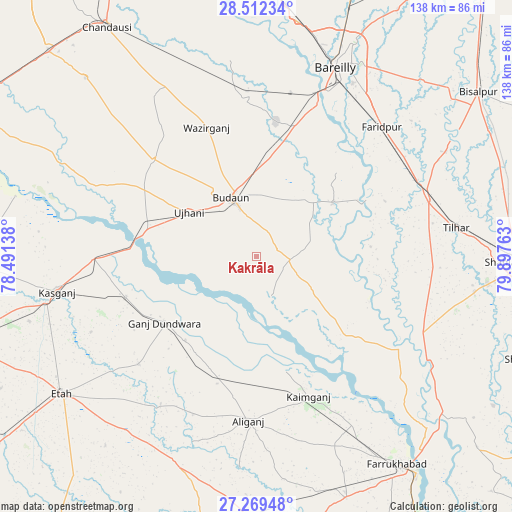 Kakrāla on map