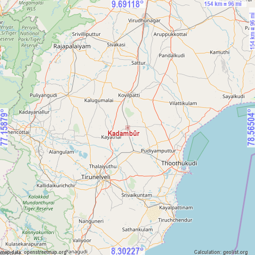 Kadambūr on map