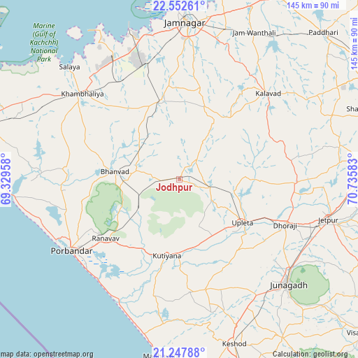 Jodhpur on map