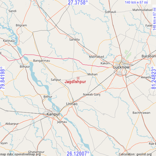 Jagdīshpur on map