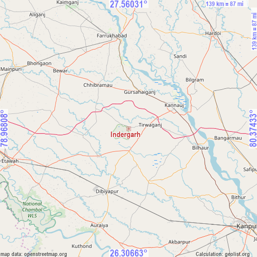Indergarh on map
