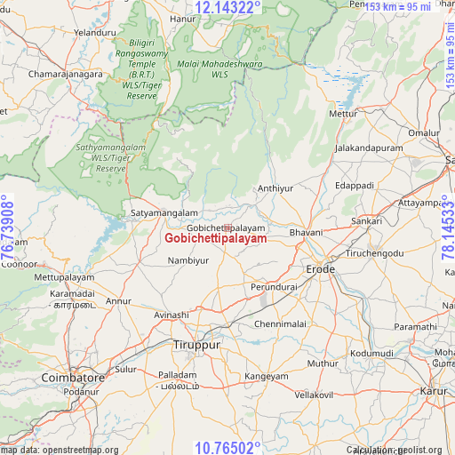Gobichettipalayam on map
