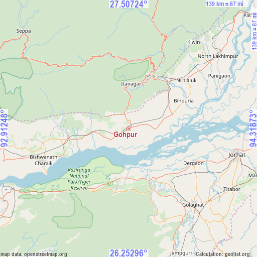 Gohpur on map