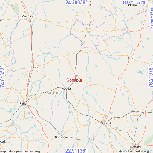 Gogāpur on map
