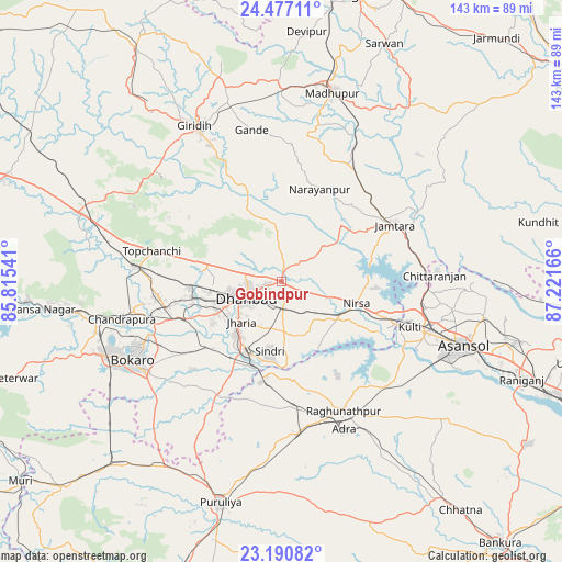 Gobindpur on map