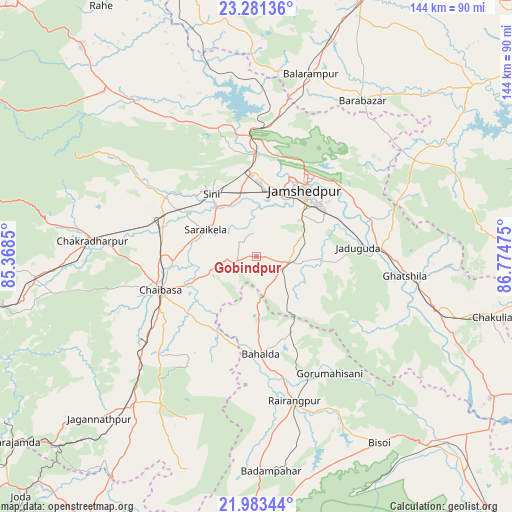 Gobindpur on map