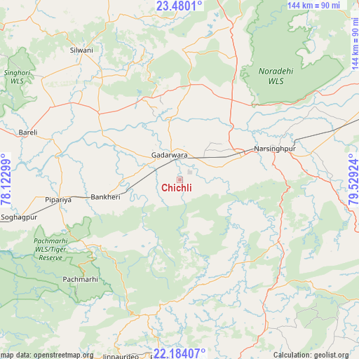 Chichli on map