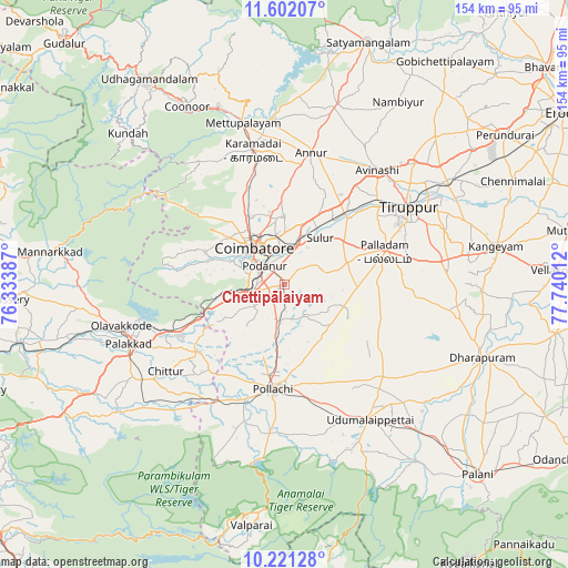 Chettipālaiyam on map